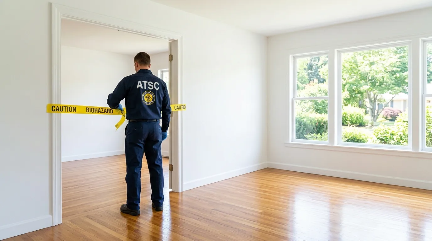 Certified biohazard cleanup crew performing Crime Scene Cleanup in Euless